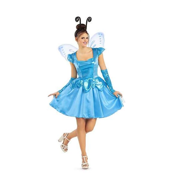 Viving Costumes Fairy Woman Custom Blå S
