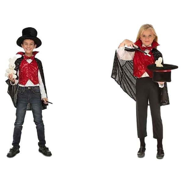 Viving Costumes Haluan Olla Taikuri Kids Custom Punainen 5-7 Years