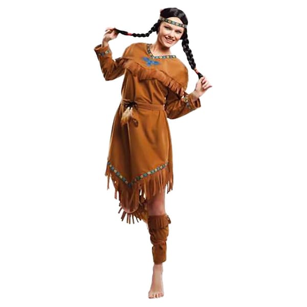 Viving Costumes Kvinna Custom India Brun M-L