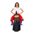 Pikkukuva 2 / 3: Viving Costumes Musta Tunika Noita. Jolla On Mukautettu Hahmo Ride-on Monivärinen M-L