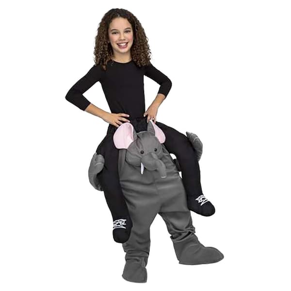 Viving Costumes Elephants Kids Custom Ride-on Grå 10-12 Years