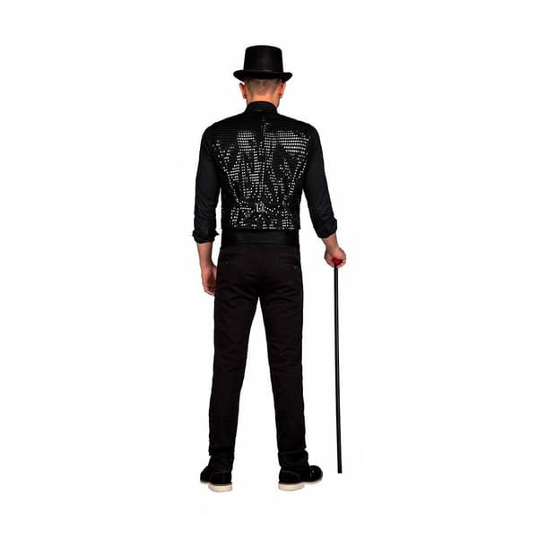 Viving Costumes Showhan Vest Man Custom Musta M-L