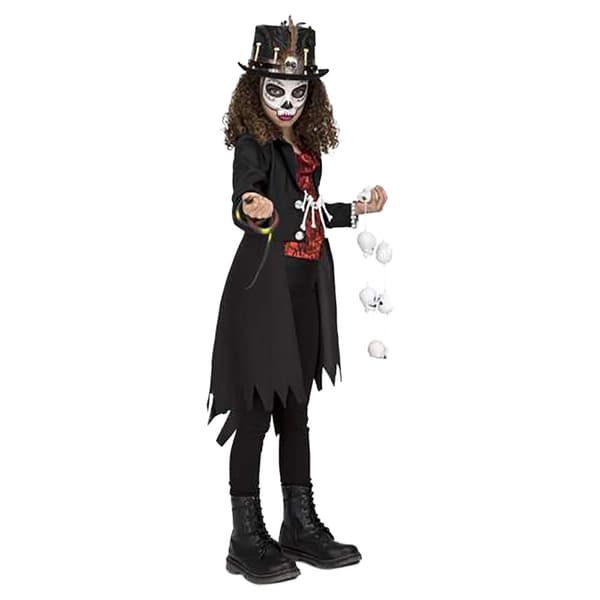 Viving Costumes Tyttö Custom Voodoo Master Musta 7-9 Years