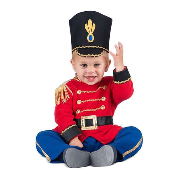 Viving Costumes Vauvan Lelu Sotilas Integroidulla Vyöllä Ja Hatulla Junior Custom Mono Punainen 24 Months-3 Years