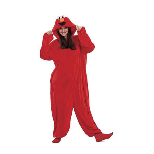 Viving Costumes Pyjamas Custom Elmo Röd M-L