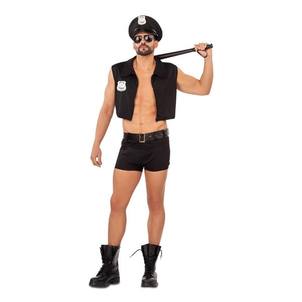 Viving Costumes Polisman Custom Svart XL