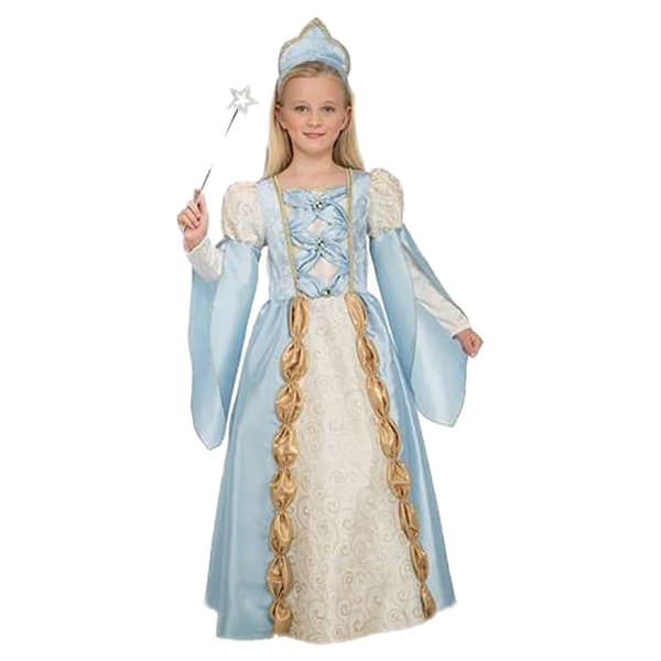 Viving Costumes Queen Girl Custom Beige 5-6 Years