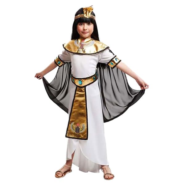 Viving Costumes Egyptisk Gold Girl Custom Brun 5-6 Years