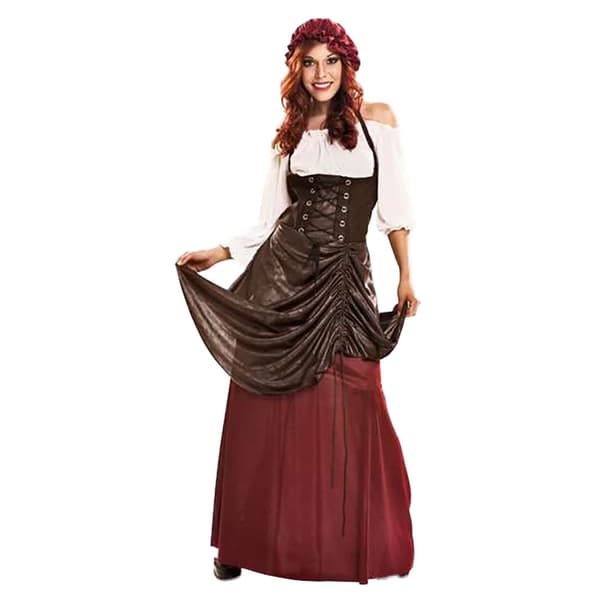 Viving Costumes Kvinde Custom Tabernera Brun S