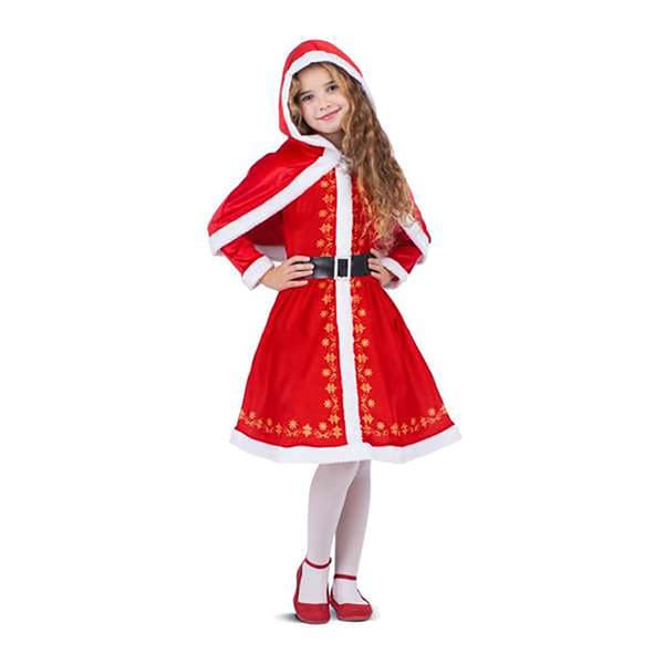 Viving Costumes Joulu Monada Pukeutunut Ja Coverhombros Hupulla Junior Custom Enaguas Punainen 10-12 Years