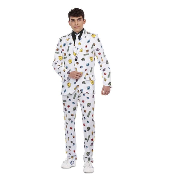 Viving Costumes Suit Man Custom Sesame Street Flerfärgad S