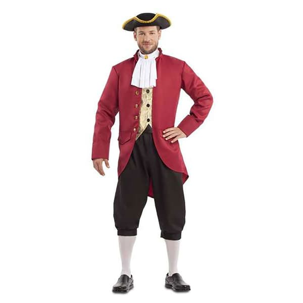 Viving Costumes Mies Mies Custom Colonial Punainen XL