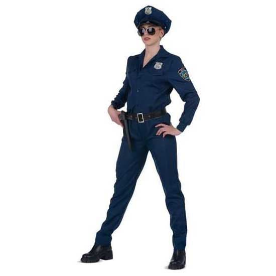 Viving Costumes Poliskvinna Custom Blå S