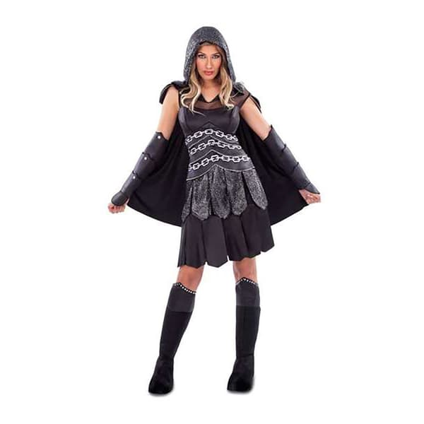 Viving Costumes Mörk Kvinna Custom Guerrera Svart XL