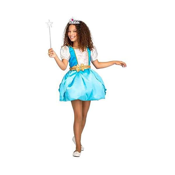 Viving Costumes Transformerbar Kjole Og Corpiño Junior Custom Magic Princess Two In One Blå 10-12 Years