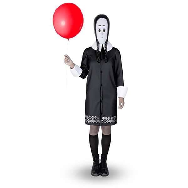Viving Costumes Brugerdefinerede Wednesday Addams Sort M-L