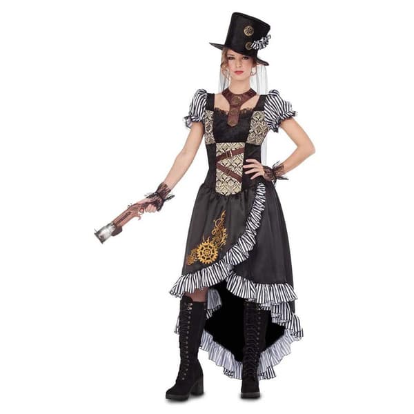Viving Costumes Kvinde Custom Steampunk Brun S