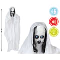 Miniatyrbillede 3 af 3: Atosa Ghoassortedpendant Lys/lyd Kostume Vedhæng 90 Cm Hvid