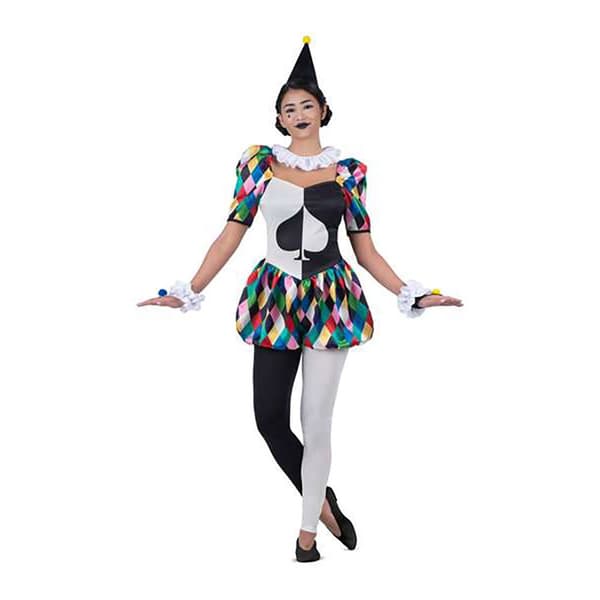 Viving Costumes Aldrig Cever Kostym Arlequina  L