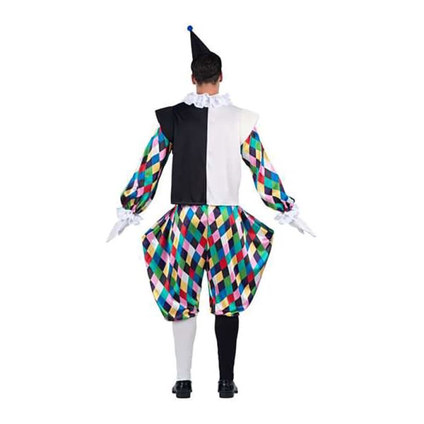Viving Costumes Harlekin Hoodbacket Clishes Manchetter Og Bukser Kostume  M
