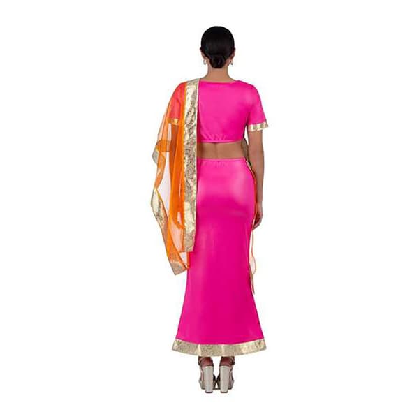 Viving Costumes Hindu Kvinde Med Nederdel Skjorte Og Kostume Chal  M