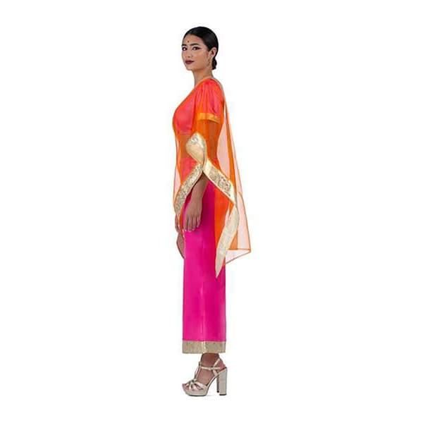Viving Costumes Hindu Kvinde Med Nederdel Skjorte Og Kostume Chal  L