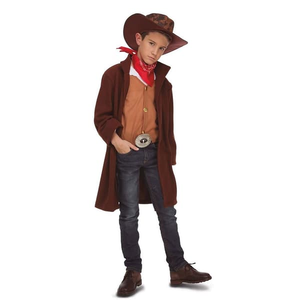 Viving Costumes Anpassade Barn Cowboy Brun 7-9 Years
