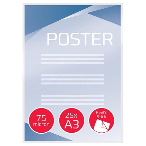 Gbc Klister A3 303x426 Mm Laminering Kuvert 25 Enheter
