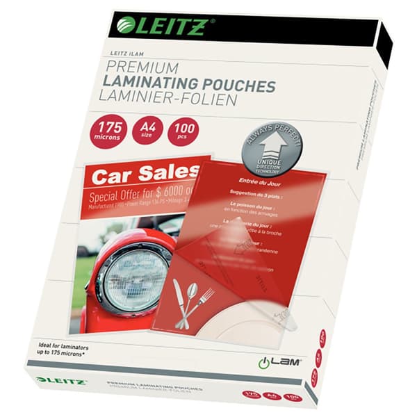 Leitz Microns Lamineringspåsar A4 175 100 Enheter