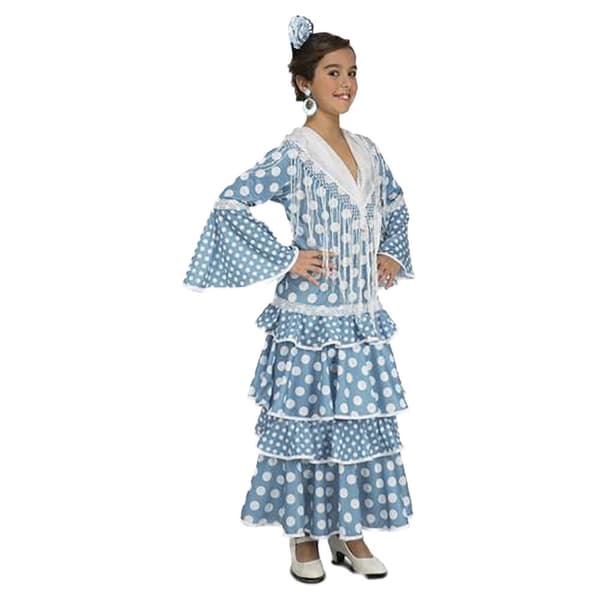 Viving Costumes Tyttö Custom Flamenca Huelva Monivärinen 7-9 Years