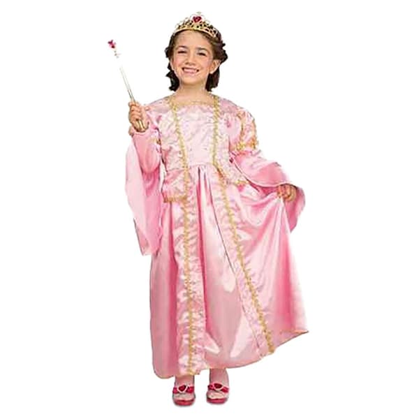 Viving Costumes Jag Vill Vara En Prinsessa Girl Custom Rosa 5-7 Years