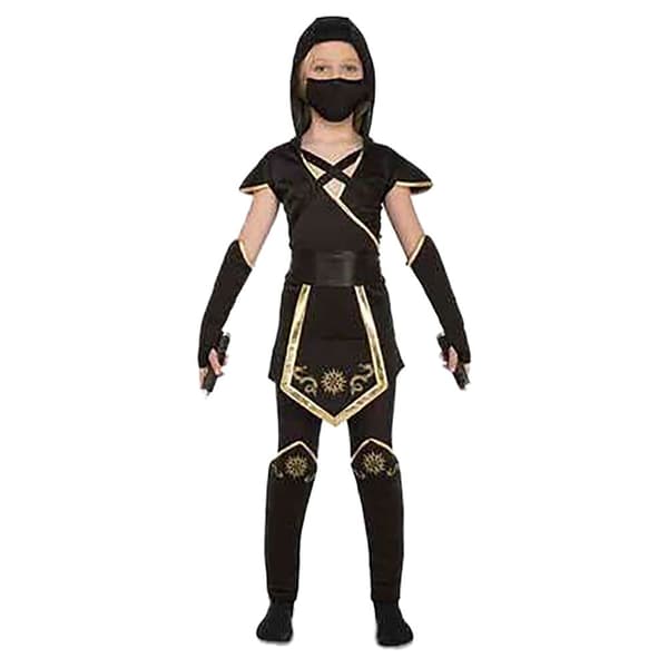 Viving Costumes Anpassade Barn Black Ninja Svart 5-6 Years