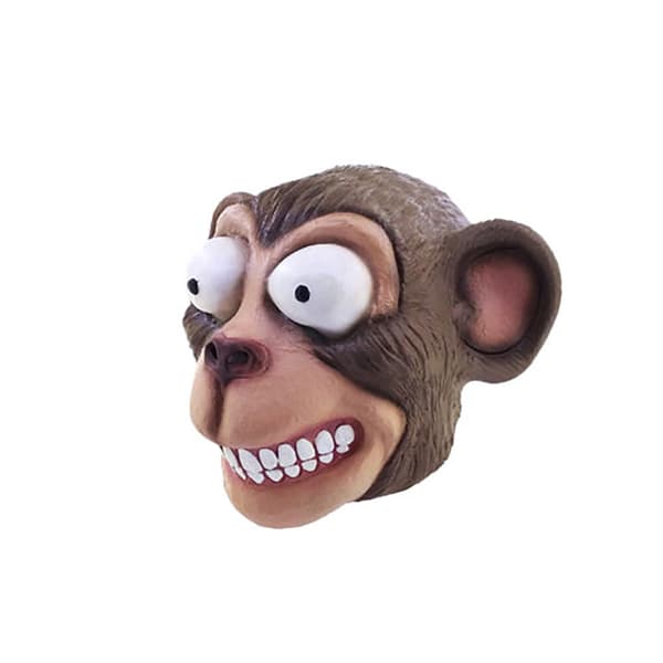 Ghoulish Chimp Head Maske