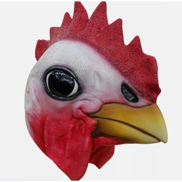 Ghoulish Rooster Head Maske
