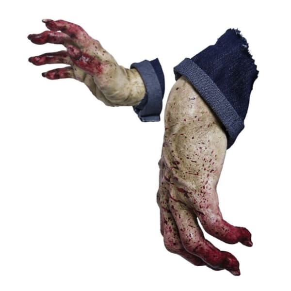 Ghoulish Zombie Hands Emerging Dekorativt Vedhæng
