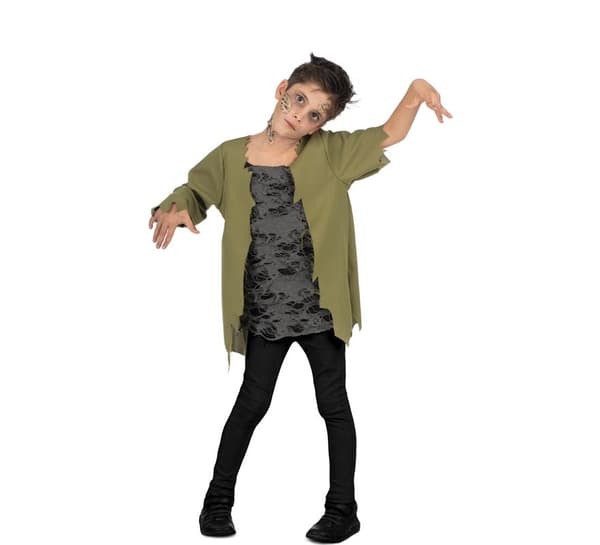 Mom Zombie-børnekostume Grøn 7-9 Years