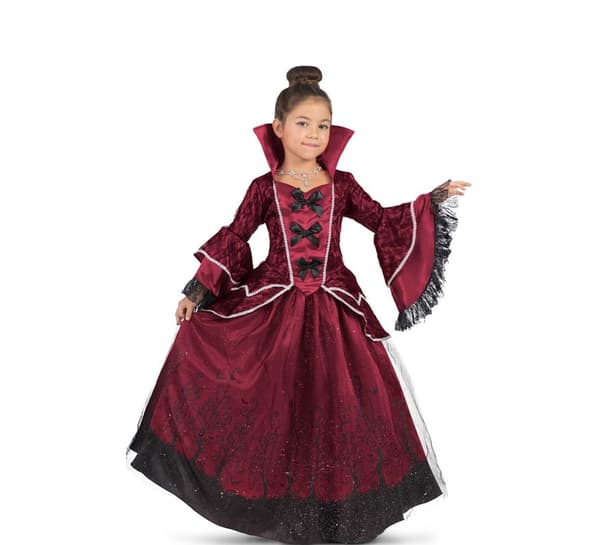 Mom Kuningatar Vampyyri Tyttö Puku Punainen 10-12 Years