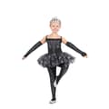 Miniatyrbillede 1 af 5: Mom Skelet Ballerina Børnekostume Sort 7-9 Years