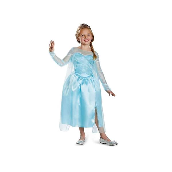 Liragram Girl Custom Disney Frozen Elsa Classic Blå 7-8 Years