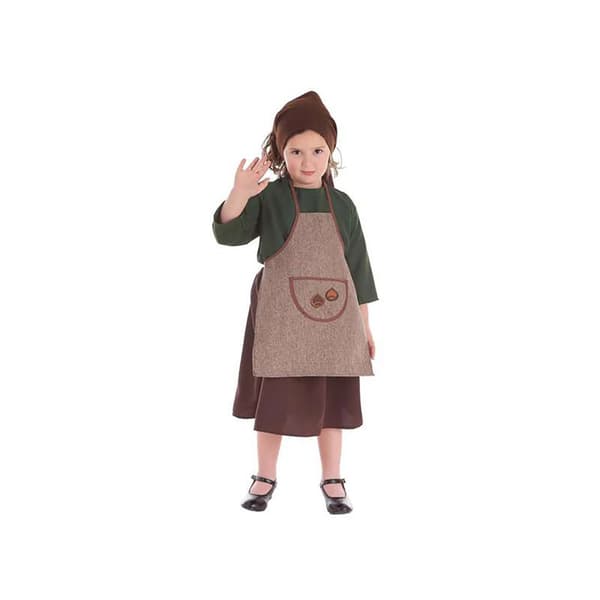 Creaciones Llopis Autumn Lux Dress Girl Custom Castañera Ruskea 3-5 Years