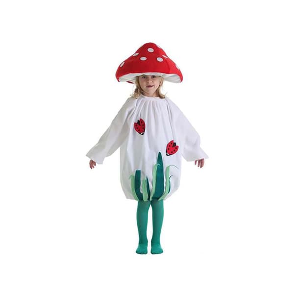 Creaciones Llopis Mushroom Girl Custom Valkoinen 5-7 Years