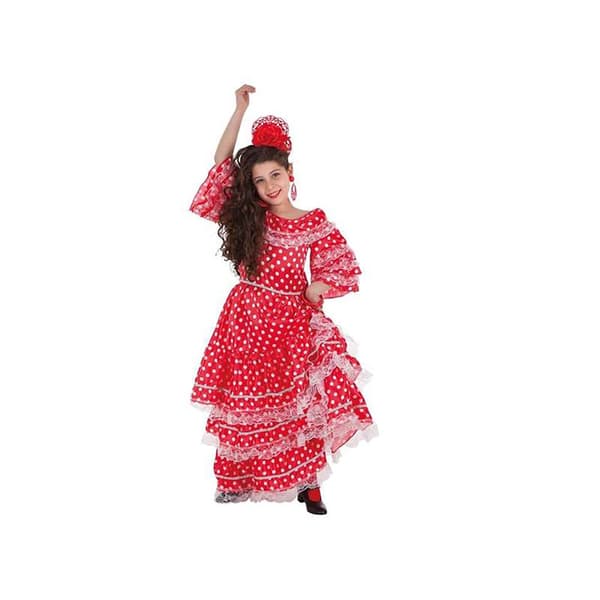 Creaciones Llopis Tyttö Custom Sevillana Feria Pinkki 7-9 Years