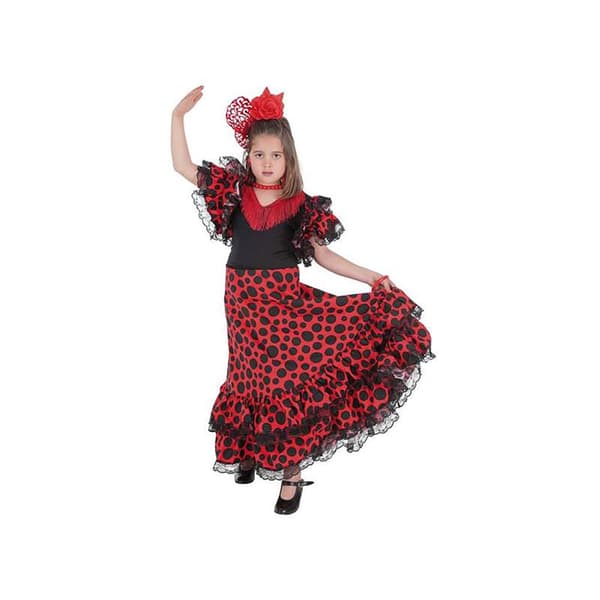 Creaciones Llopis Sevillian Girl Custom Röd 9-11 Years