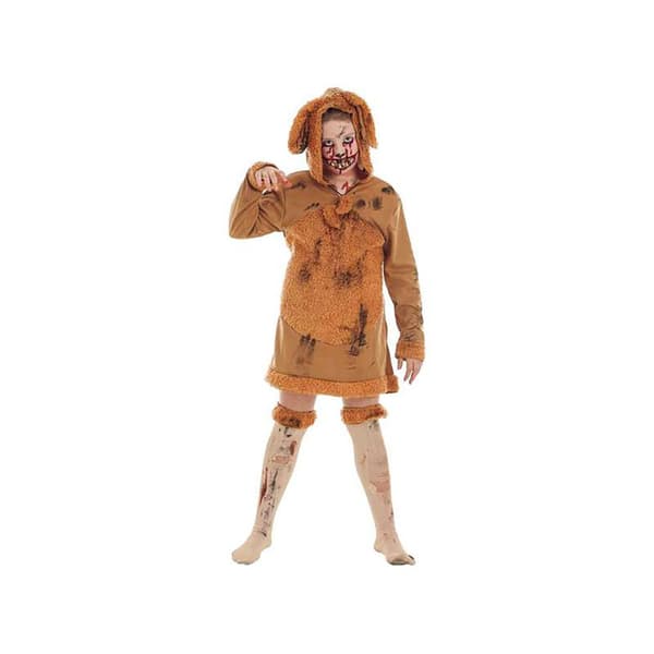 Creaciones Llopis Koiran Halloween-meikki Räätälöity Zombie Ruskea 3-5 Years
