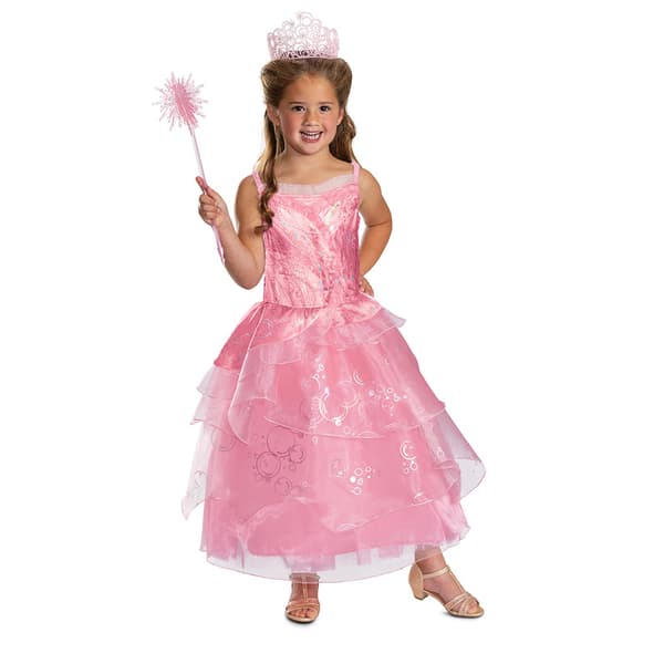 Disguise Glinda Lyserød Kjole Deluxe Småbarn 7-8 Years