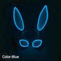 Miniatyrbillede 2 af 2: LED Glow Skum Klovnemaske, Livlig Belysning, Holdbar PVC Design,J