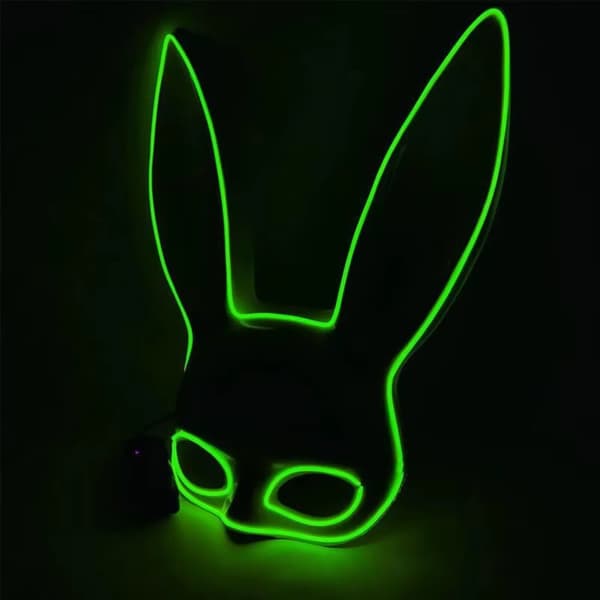 LED Glödskum Clownmask, Livlig Belysning, Hållbar PVC-design,K
