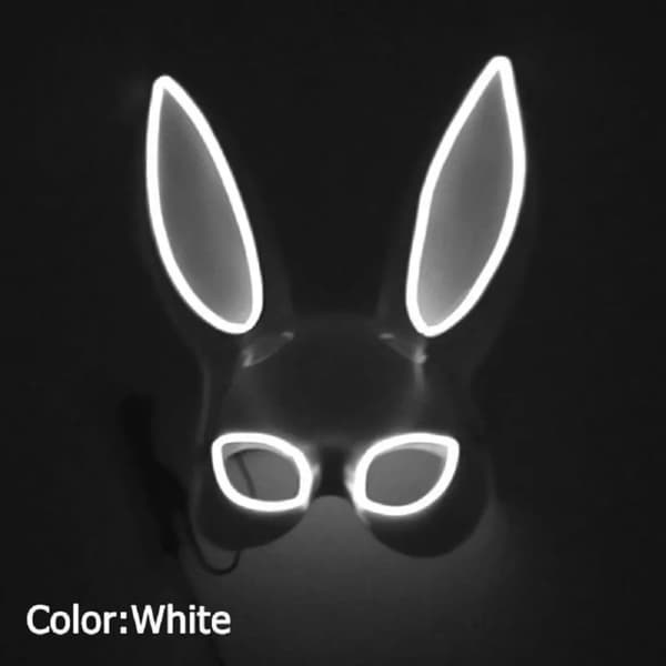 LED Glow Skum Klovnemaske, Livlig Belysning, Holdbar PVC Design,Jeg