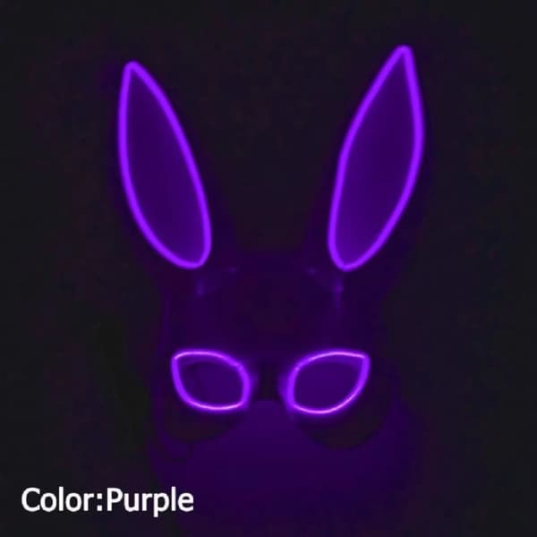 LED Glödskum Clownmask, Livlig Belysning, Hållbar PVC-design,Hälsning