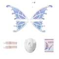 Miniatyrbild 1 av 2: Fjärilsvingar, 4 Vingar & Skelett, Anpassningsbara Remmar,2Pcs-Ingen Ljus